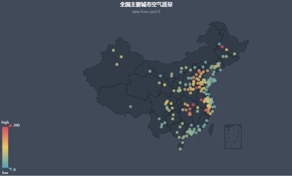 利用pyecharts实现地图可视化的例子